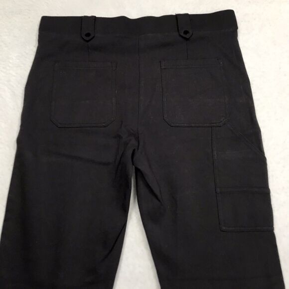 BETABRAND Pants Women's L 32x26 Slate Black 2 Pocket Utility Ankle Crop Yoga - Picture 6 of 16